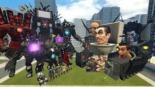 UPGRADE SPEAKERMAN TITAN AND CAMERAMAN TITAN VS ALL 1-62 SKIBIDI TOILET BOSSES in Garry's Mod