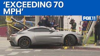 Speeding Aston Martin driver dies after pursuit-crash in Boyle Heights  | FOX 11 LA