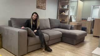 Стильный угловой диван повышенного комфорта, многофункциональная трансформация