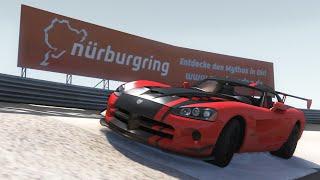 BeamNG vs Real Life - Dodge Viper ACR 2008 @ Nürburgring Nordschleife