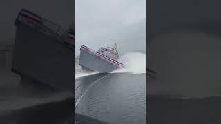 Botadura Lateral de Barco | Sideways Ship Launch