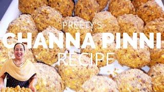 Preety's Roasted Chana Pinni| Roasted Gram Jaggery Ladoo| Gur Chana Ladoo| Preety's Parvaar