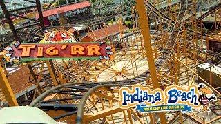 2019 Tig'rr Roller Coaster On Ride HD POV Indiana Beach