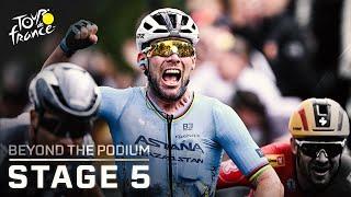 Mark Cavendish makes history on Tour de France Stage 5 | Beyond the Podium | NBC Sports