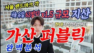 가산동에 구글st 사무실이?? 서울 최대규모, 63빌딩 1.5배규모의 지식산업센터가 들어온다! 현대지식산업센터 가산 퍼블릭 완벽분석