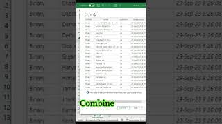 COMBINE Multiple Excel WORKBOOKS into One  #mexcel #keyboardshortcuts #texttocolumn