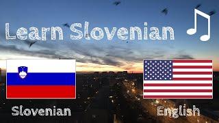 Learn before Sleeping - Slovenian (native speaker)  - with music