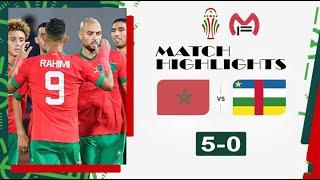 Hight Lights | Morocco vs Central African Republic in Africa Cup of Nations Qualifiers