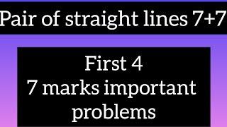 maths1b pair of straight lines part 1 by sky dhoni
