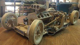 Realistic Working Wooden Car Model