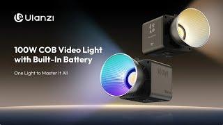 Introducing Ulanzi 100W COB Video Light with Built-In Battery Bi Color/RGB