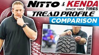 Tire Tread Profile Comparison | Nitto Trail Grappler MT, Nitto Ridge Grappler, Kenda Klever MT