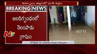 Heavy Rainfall in Kurnool District || Flood Water Logging into Houses in Nelampadu Village || NTV