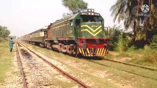 18DN Millat Express passing from Charnali & 139UP Sandal Express Waiting on Loop Line17-07-2015