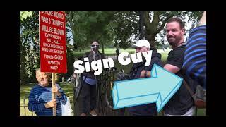 Jordan M vs Sign Guy - speakers corner