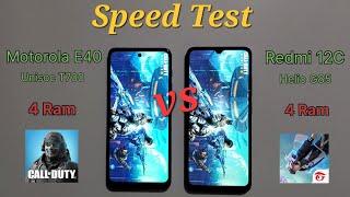 Moto E40 vs Xiaomi 12C - Speed Test