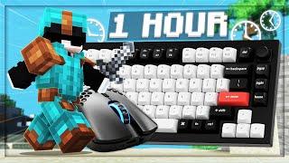 [1 HOUR] Bedwars Keyboard + Mouse ASMR Sounds | Hypixel Bedwars ASMR