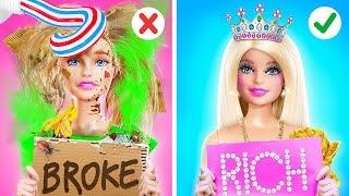 WE ADOPTED A BROKE BARBIE  Tiny Crafts VS Expensive Gadgets by Yay Time! STAR