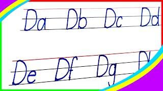 Da to Dz Alphabet Writing Practice | How To Write Alphabet | Marvellous Writing Skills