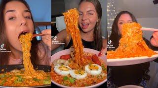 CHEESY BULDAK RAMEN MUKBANG - TikTok Compilation