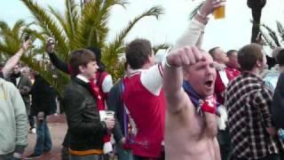 UEFA Champions League 2010-11: FC Barcelona - Arsenal (Gooners at Port Olimpic)