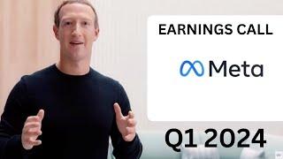 META. EARNINGS CALL. Q1 2024