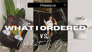 WHAT I ORDERED VS WHAT I GOT FT FINESSE.US BOUTIQUE #whatiorderedvswhatigot