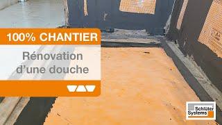 Rénovation d'une douche avec les solutions Schlüter-Systems