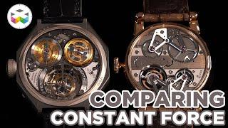 Comparing Constant Force Mechanism with Ferdinand Berthoud and Arnold & Son