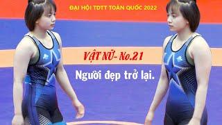 Vật nữ, Women wrestling - 57 kg. -  Bích Du - Hà Nội & Thị Ánh - Thanh Hóa . Đôi nữ rất đẹp.