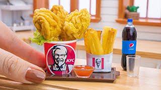 DIY  How To Make Amazing Miniature KFC Fried Chicken  In Miniature Kitchen ! ASMR Cooking