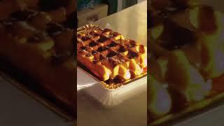 waffle with drizzle chocolate  #shorts #chocolate #waffle