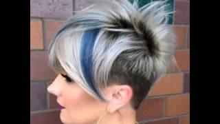  Funky Blonde Pixie With Dark Roots And Blue Highlights  Style