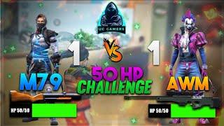 50 HP CHALLENGE || M79 VS AWM || 1 VS 1 CUSTOM || UC GAMERS