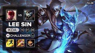 Lee Sin vs Rengar Jungle - KR Challenger - Patch 14.24 Season 14