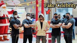 Fake celebrity with bodyguards prank ശോഭാ mall ഇളക്കി മറിച്ചു |  fayizzibrahim