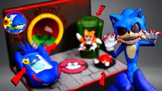 SONIC.EXE Room | (TAILS doll, Knuckles the Echidna, Baby Sonic) making with clay