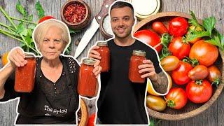 Nonna Makes Delicious Fresh Canned Tomato Sauce