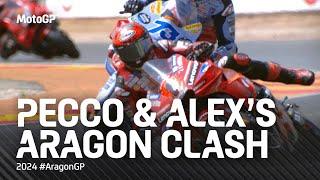 Pecco and Alex debrief their late race crash  | 2024 #AragonGP