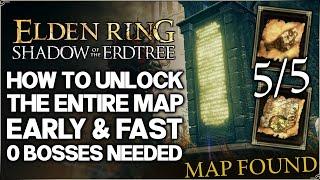 Shadow of the Erdtree - Unlock FULL Map EARLY & FAST - 5/5 Map Fragment Location Guide - Elden Ring!