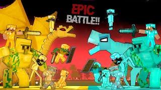 THE EPIC BATTLE - DIAMOND AND GOLD MONSTERS - WATCH THE SURPRISING ENDING