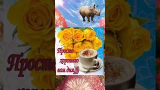 Хорошего вам дня и настроения!#shorts #shortvideo #открытка #музыкальнаяоткрытка #видеооткрытки