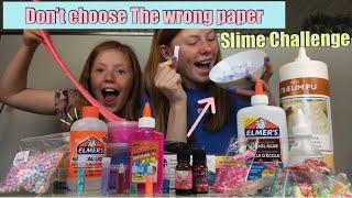 Don’t choose the wrong paper slime Challenge!!//Emmes krea-verden//