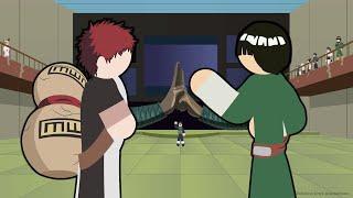 Gaara Vs Rock Lee Stick Fight!!