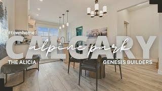 Genesis Builders | Alicia | 1661 SF | 3 Beds | 2.5 Baths | Alpine Park | Calgary #townhomes #calgary