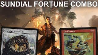 THE DIALS OF FORTUNE! Legacy Sundial of the Infinite Final Fortune Combo. MTG Planebound Accomplice
