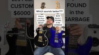 Which Sounds Better? Gibson Les Paul Custom vs $200 Squier