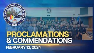 Proclamations and Commendations | February 13, 2024