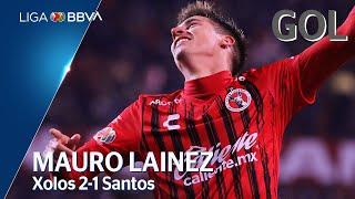 Gol de M. Lainez | Xolos 2 - 1 Santos | Liga BBVA MX - Clausura 2020  - Jornada 1