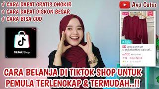 CARA BELANJA DI TIKTOK SHOP AGAR DAPAT GRATIS ONGKIR DAN DISKON BANYAK..! TUTORIAL BELANJA DI TIKTOK